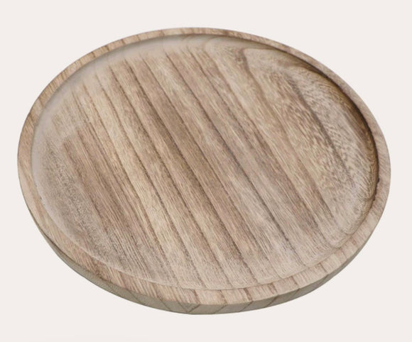 Wood Round Tray