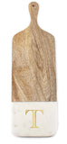 Initial Wood & Marble Cutting Board
