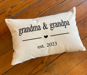 Grandma & Grandpa Pillow