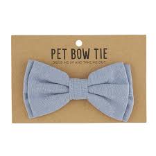 Chambray Pet Bow Tie